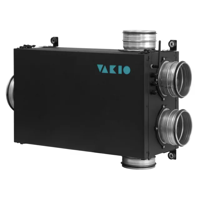 VAKIO SMARTEX 500 2.0: чёрный корпус с несколькими патрубками, общий вид VAKIO SMARTEX 500 2.0 — чёрный корпус с несколькими патрубками, общий вид