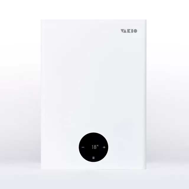 VAKIO VECTOR — белый корпус с круглым дисплеем, вид спереди